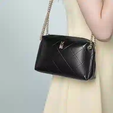 稻草人 经典复古时髦纯色链条高质感简约日常通勤实用轻便潮流 聚氨酯革 单肩包 常规 女款 多色