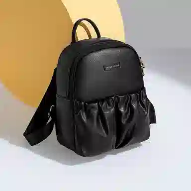 稻草人 美式潮流时尚百搭运动休闲高颜值通勤旅行大容量 合成革 双肩包 常规 女款 多色