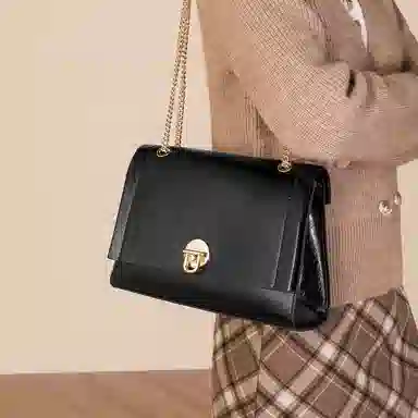 稻草人 高级感链条包通勤 聚氨酯 斜挎单肩包 女款