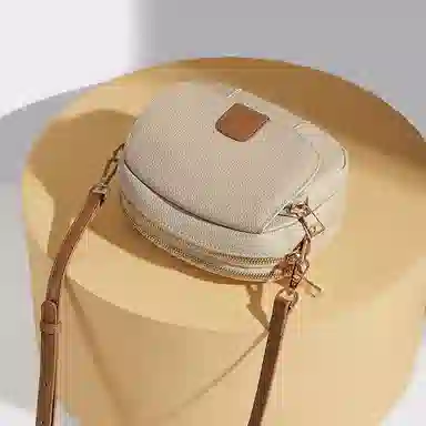 稻草人 实用通勤高级感潮流轻便 牛皮 斜挎单肩包 常规 女款 多色