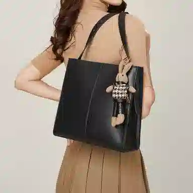 稻草人 女包可爱布偶挂件 聚氨酯革 斜挎包单肩包 常规 女款 咖啡色/黑色/杏色