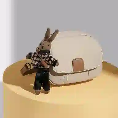 稻草人 实用通勤高级感潮流轻便 牛皮 斜挎单肩包 常规 女款 多色