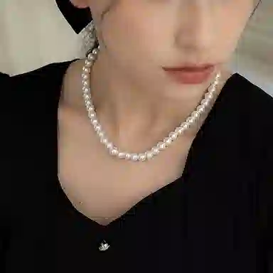 琅风 轻奢优雅气质正圆高级小众 贝珠 项链 女款