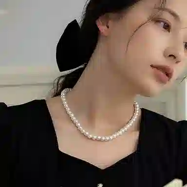 琅风 轻奢优雅气质正圆高级小众 贝珠 项链 女款