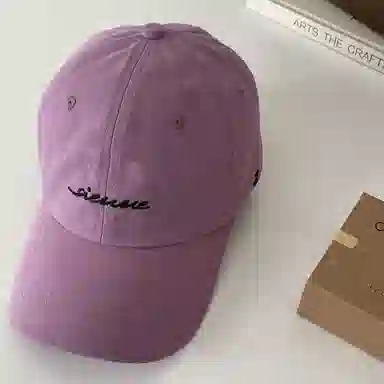 简约时尚百搭潮牌字母刺绣韩版弯檐软顶大头围可调节户外运动休闲遮阳防晒棒球帽 棉 鸭舌帽 男女同款情侣款