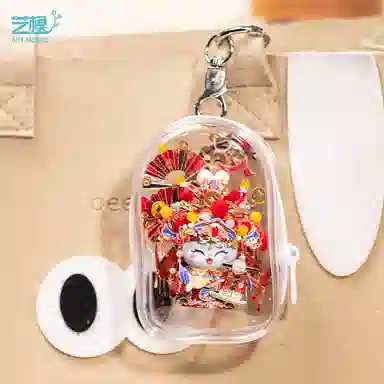 艺模 招财猫财神爷 金属拼装模型 手工摆件 拼图