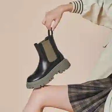 GEMEIQ PU Chelsea Boots 5cm