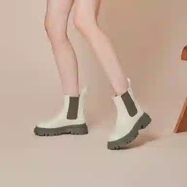 GEMEIQ PU Chelsea Boots 5cm
