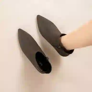 GEMEIQ Metal Heel Ankle Boots