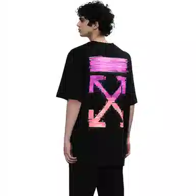 OFF-WHITE Gradient Arrow Graffiti T-Shirt