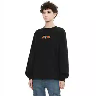 OFF-WHITE Maple Embroidery Long Sleeve Tee