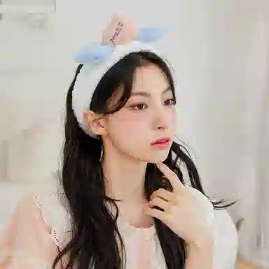 沂茹 秋冬款洗漱可爱甜美小众设计感洗脸发饰简约时尚通勤百搭宽边刘海束#好运 布艺 发带 女款