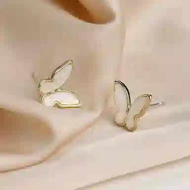 沂茹 简约气质高级感简约时尚精致 银针 铜镀金 耳钉 女款