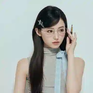 沂茹 月光液态星星清冷感前额 合金 发夹 女款