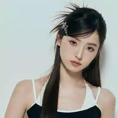 沂茹 月光液态星星清冷感前额 合金 发夹 女款