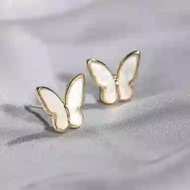 沂茹 简约气质高级感简约时尚精致 银针 铜镀金 耳钉 女款