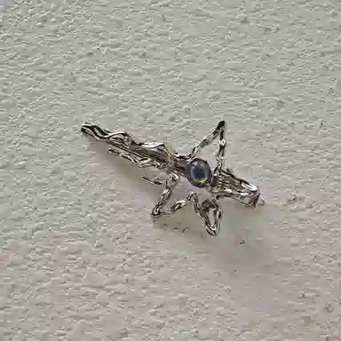 沂茹 月光液态星星清冷感前额 合金 发夹 女款