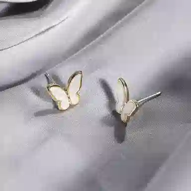 沂茹 简约气质高级感简约时尚精致 银针 铜镀金 耳钉 女款