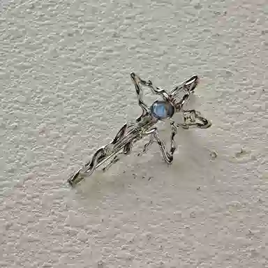 沂茹 月光液态星星清冷感前额 合金 发夹 女款