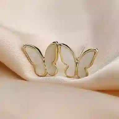 沂茹 简约气质高级感简约时尚精致 银针 铜镀金 耳钉 女款