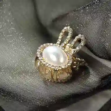 沂茹 甜美小巧水钻兔子刘海碎发学生发抓可爱小抓夹发卡头饰发饰配饰女款