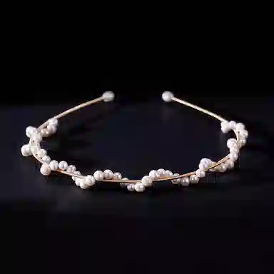 沂茹 小香风简约甜美日常通勤百搭气质缠绕几何细边压发时尚森系小众设计感文艺赫本风 合金电镀 发箍 女款