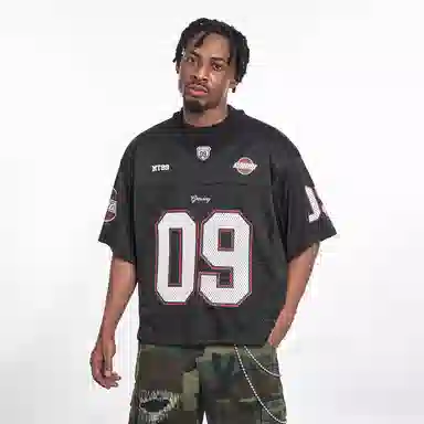 MT99 V-Neck Mesh Jersey Black