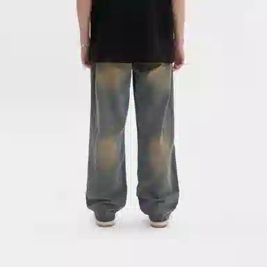 MT99 Vintage Yellow Mud Wash Jeans