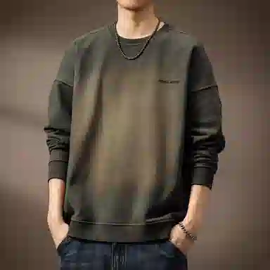 贵色 渐变水洗长袖卫衣 男款