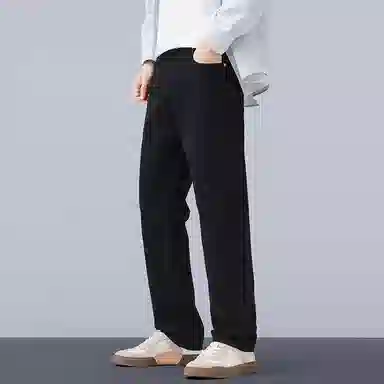 贵色 秋季 复古运动美式直筒男士薄款垂感百搭宽松裤牛仔裤 男女同款