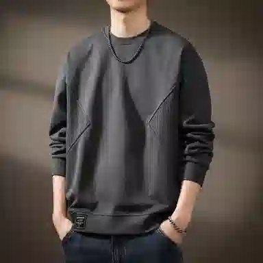 贵色 高端美式拼接宽松卫衣 男款