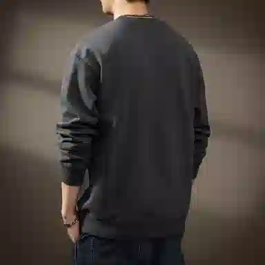 贵色 高端美式拼接宽松卫衣 男款