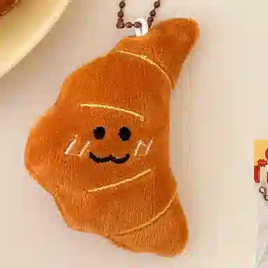 心水好物 创意卡通烘焙面包公仔百搭背包挂坠装饰小玩偶挂饰 毛绒 挂件 男女同款情侣款