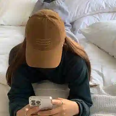 心水好物 复古水洗磨毛防晒韩版百搭大头围 棉 鸭舌帽 男女同款情侣款