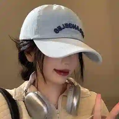 心水好物 水洗做旧显脸小户外防晒字母刺绣软顶百搭 棉 鸭舌帽 男女同款情侣款