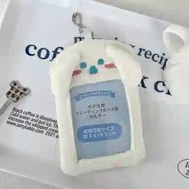 心水好物 日韩可爱小猪小狗小猫卡套爱豆卡片收纳卡包 毛绒 挂件 男女同款情侣款