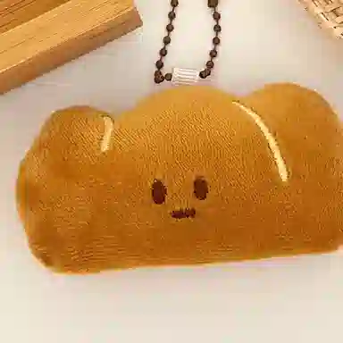 心水好物 创意卡通烘焙面包公仔百搭背包挂坠装饰小玩偶挂饰 毛绒 挂件 男女同款情侣款