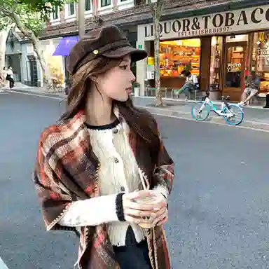 心水好物 美拉德风简约纯色休闲复古英伦可折叠画家帽 棉  贝雷帽 男女同款情侣款