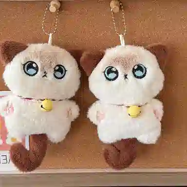 心水好物 逻辑猫铃铛小猫公仔玩偶 毛绒 挂件 男女同款情侣款