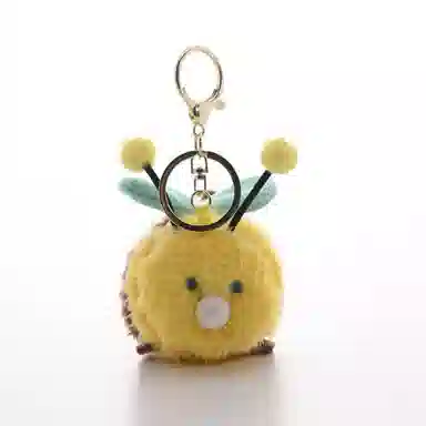 心水好物 解压吹泡泡蜜蜂可爱发泄公仔毛绒玩具 聚酯纤维 挂件 男女同款情侣款