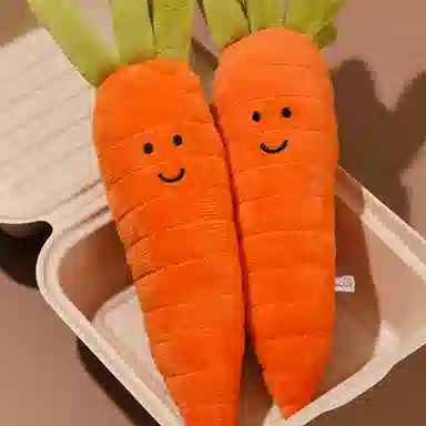 心水好物 蔬菜系列胡萝卜玩具公仔连珠包包 聚酯纤维 挂件 男女同款情侣款