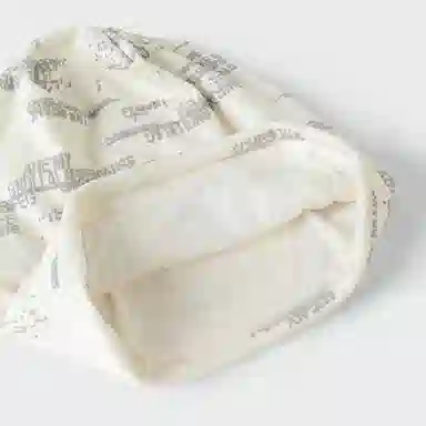 心水好物 日系做旧破洞胶印字母个性潮流保暖护耳大头围套头 棉  帽子 男女同款情侣款