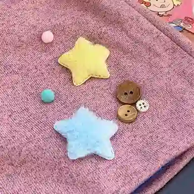 心水好物 可爱毛绒星星包头护耳显脸小时尚慵懒感休闲户外 棉 帽子 女款