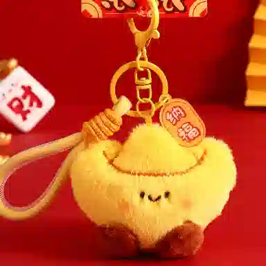 心水好物 招财趣味创意金元葫芦宝玩偶链可爱包包汽车小公仔#好运 毛绒 挂件 男女同款情侣款