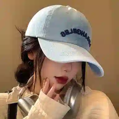 心水好物 水洗做旧显脸小户外防晒字母刺绣软顶百搭 棉 鸭舌帽 男女同款情侣款