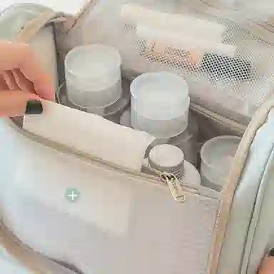 心水好物 旅行化妆包大容量便携式挂钩包女士手提防水收纳包洗漱包 收纳