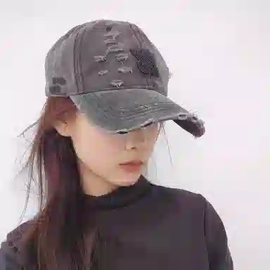 心水好物 韩式水洗做旧牛仔潮流棒球帽户外出游徒步防晒 棉  鸭舌帽 男女同款情侣款