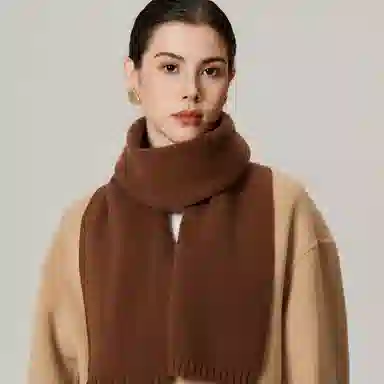 心水好物 韩系氛围感简约百搭针织 羊毛 绒线围巾 男女同款情侣款