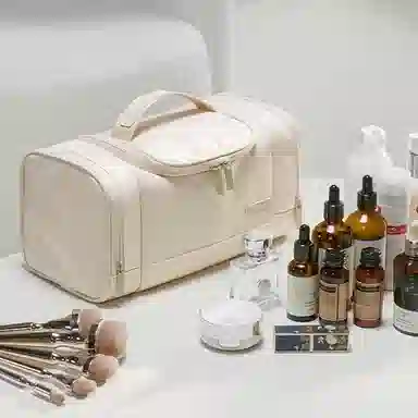 心水好物可再生方形高级感手提防泼水化妆包大容量便携多功能洗漱包