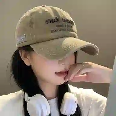 心水好物 水洗做旧复古小字母户外四季 棉 鸭舌帽 男女同款情侣款